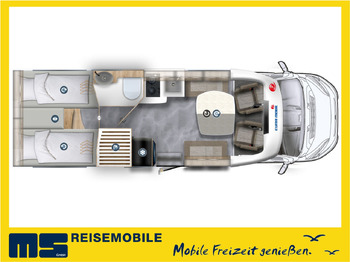 Delintegreret autocamper EURA MOBIL