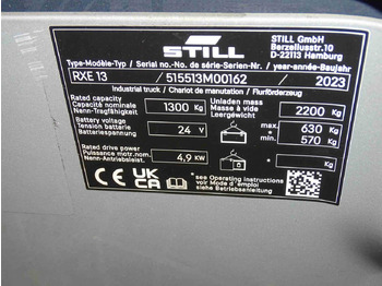 Gaffeltruck STILL RXE13 FORKLIFT: billede 5 Gaffeltruck STILL RXE13 FORKLIFT: billede 5