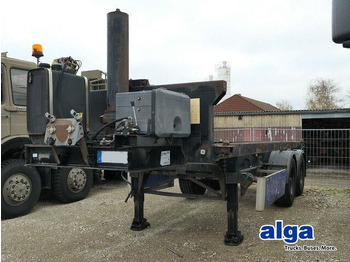 Nedbygget platform sættevogn