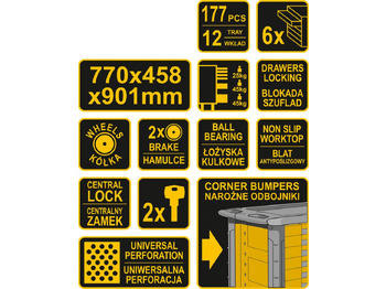 Ny Værkstedsudstyr Werkzeugwagen: billede 5