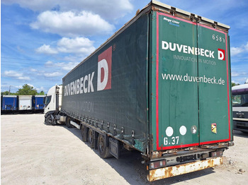 Gardintrailer Krone SD Pritsche+Plane - Mega semi-trailer: billede 2