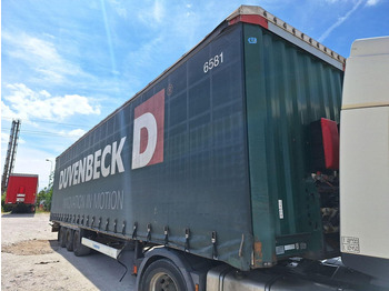 Gardintrailer Krone SD Pritsche+Plane - Mega semi-trailer: billede 4