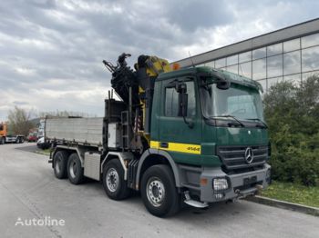 Tipvogn lastbil, Lastbil med kran MERCEDES-BENZ Actros 4144: billede 1