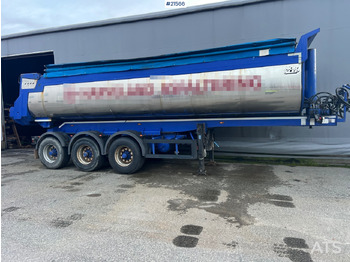 Tipvogn påhængsvogn Langendorf 3 akslet asfaltsemi m/ Hydraulsik kapell: billede 2