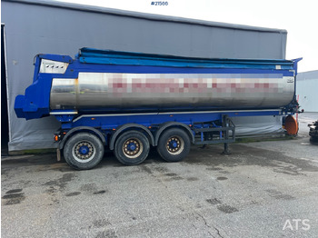 Tipvogn påhængsvogn Langendorf 3 akslet asfaltsemi m/ Hydraulsik kapell: billede 4