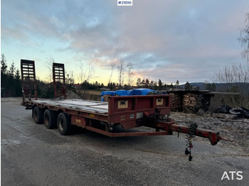 Nedbygget platform påhængsvogn