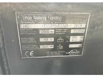 Leje en  Linde E16C Linde E16C: billede 4