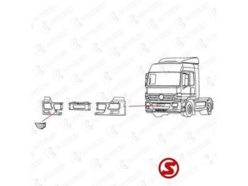Ny Kofangerhjørne for Lastbil Mercedes-Benz Bumper plastic actros mp2 rechts: billede 2 Ny Kofangerhjørne for Lastbil Mercedes-Benz Bumper plastic actros mp2 rechts: billede 2