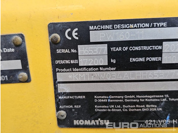 Hjulgravemaskine KOMATSU PW160