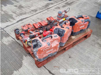 Bygningsudstyr Hilti Battery Vacuum (3 of), 110Volt Orbital Sander (2 of), Battery Drill, Battery (2 of), Charger (4 of), Milwaukee Battery Impact Wrench (2 of), Charger (2 of), Battery, DeWalt Battery Impact Wrench: billede 3