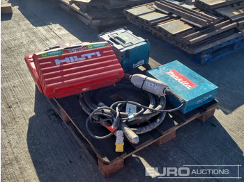 Bygningsudstyr Hilti TE30 110Volt Hammer Drill, Hilti TE6-A36 Battery Hammer Drill, Makita 6906 110Volt Impact Driver, Makita DTW1001 Battery Impact Driver, 110Volt Concrete Poker: billede 3