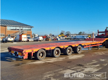 Lastbil med lad Nooteboom 4 Axle Extendable Low Loader Trailer, Twin Axle Rear Steer, Out Riggers: billede 5