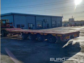 Lastbil med lad Nooteboom 4 Axle Extendable Low Loader Trailer, Twin Axle Rear Steer, Out Riggers: billede 3