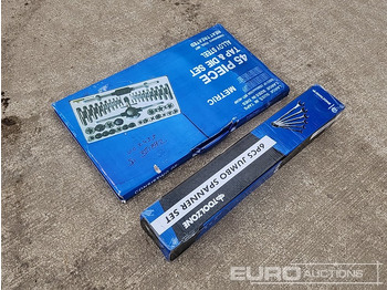 Værkstedsudstyr Unused 6Pc Jumbo Spanner Set & 45Pc Tap & Die Set (2 of): billede 3 Værkstedsudstyr Unused 6Pc Jumbo Spanner Set & 45Pc Tap & Die Set (2 of): billede 3