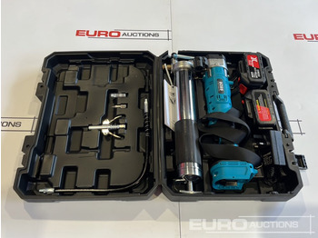 Bygningsudstyr Unused Boss 21 Volt Lithium Battery Cordless Grease Gun, 2 Batteries, Charger, Case, Shoulder Strap, Extension Pieces and Fittings: billede 2 Bygningsudstyr Unused Boss 21 Volt Lithium Battery Cordless Grease Gun, 2 Batteries, Charger, Case, Shoulder Strap, Extension Pieces and Fittings: billede 2