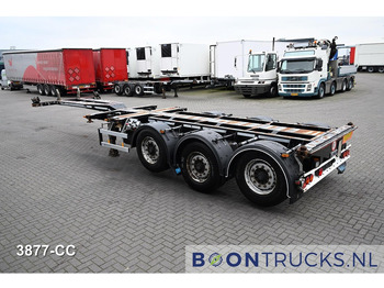 Containerbil/ Veksellad sættevogn D-Tec FLEXITRAILER LS | 2x20-30-40-45ft HC * 2x LIFT AXLE * BPW / DISC * 2x EXTENDABLE: billede 3