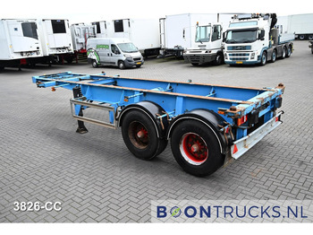 Containerbil/ Veksellad sættevogn Schweriner Nutzfahrzeuge CS 20 CHASSIS | 20ft * STEEL SUSPENSION * BPW / DRUM * 9x AVAILABLE: billede 2