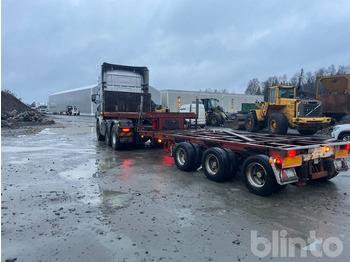 Trækker, Åben sættevogn SCANIA R124LA6X2/4 NA med trailer: billede 4