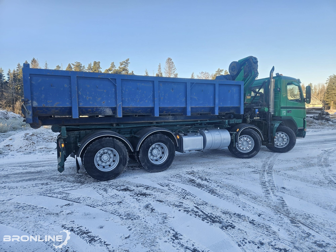 2002 Volvo FM12 8x4 Cable lift + Crane HMF - Lastbil med wirehejs, Lastbil med kran: billede 5 2002 Volvo FM12 8x4 Cable lift + Crane HMF - Lastbil med wirehejs, Lastbil med kran: billede 5