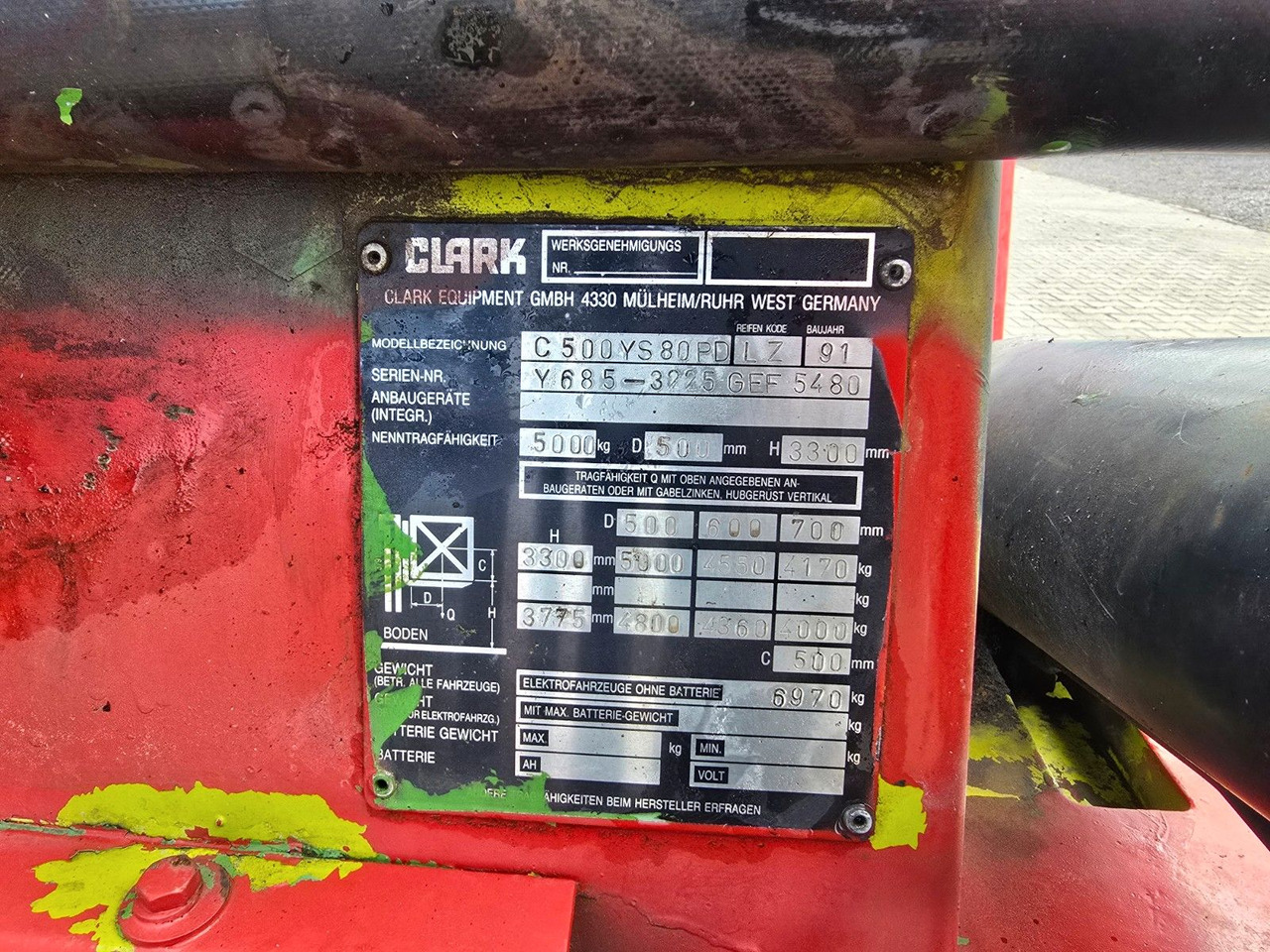 Clark Gabelstapler Stapler clark C 500 YS 80 PD 5T - Diesel gaffeltruck: billede 2 Clark Gabelstapler Stapler clark C 500 YS 80 PD 5T - Diesel gaffeltruck: billede 2