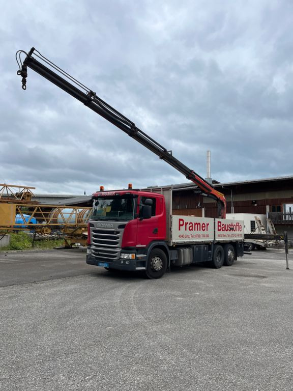 Scania G 410 LG 6x2 Kran Palfinger 20001 Scania G 410 LG 6x2 Kran Palfinger 20001 - Lastbil med lad, Lastbil med kran: billede 1 Scania G 410 LG 6x2 Kran Palfinger 20001 Scania G 410 LG 6x2 Kran Palfinger 20001 - Lastbil med lad, Lastbil med kran: billede 1
