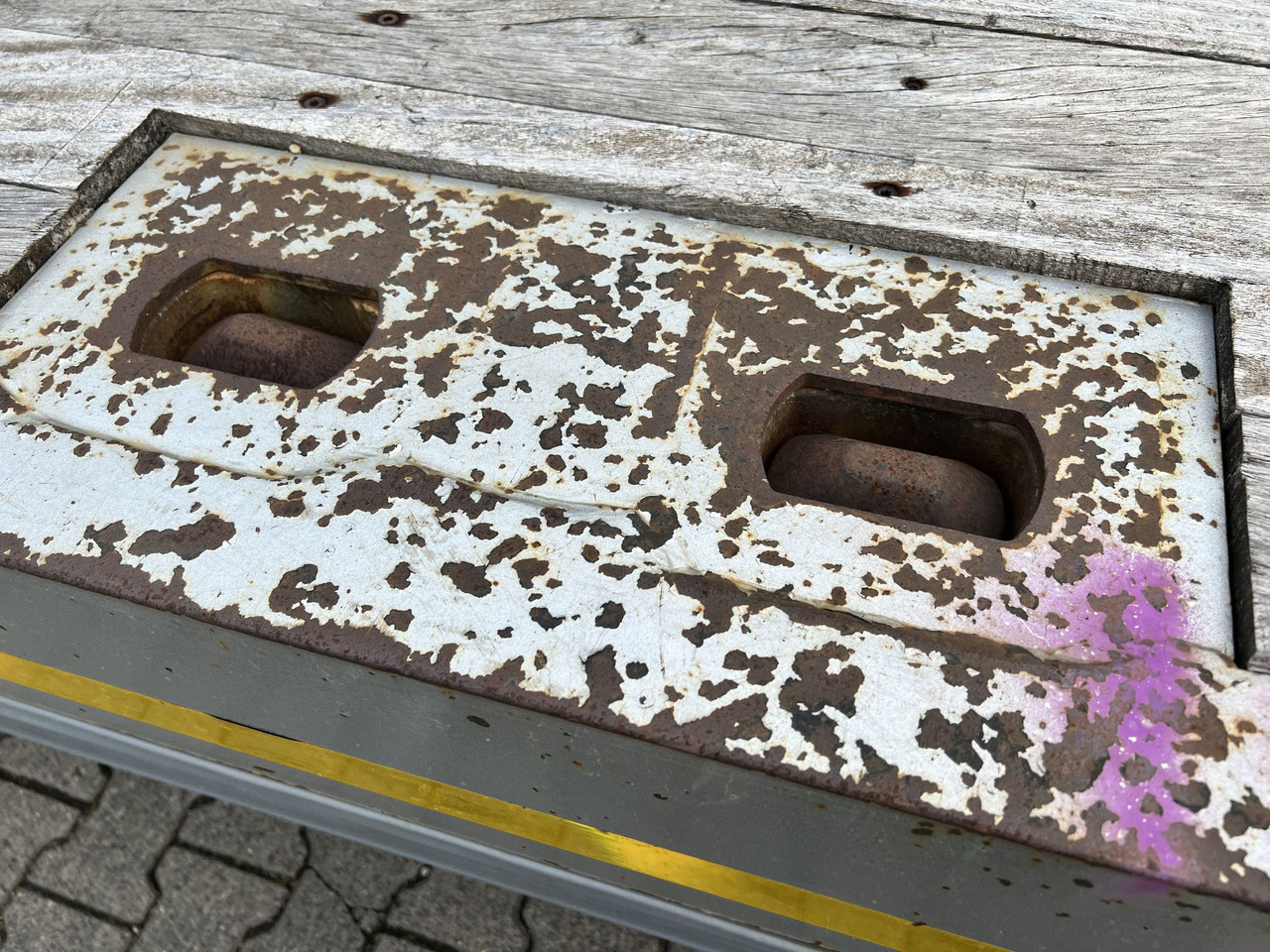 Nedbygget platform sættevogn til transportering tungemaskiner Möslein STO 3 Schwebheim  3 Achs Satteltieflader: billede 10