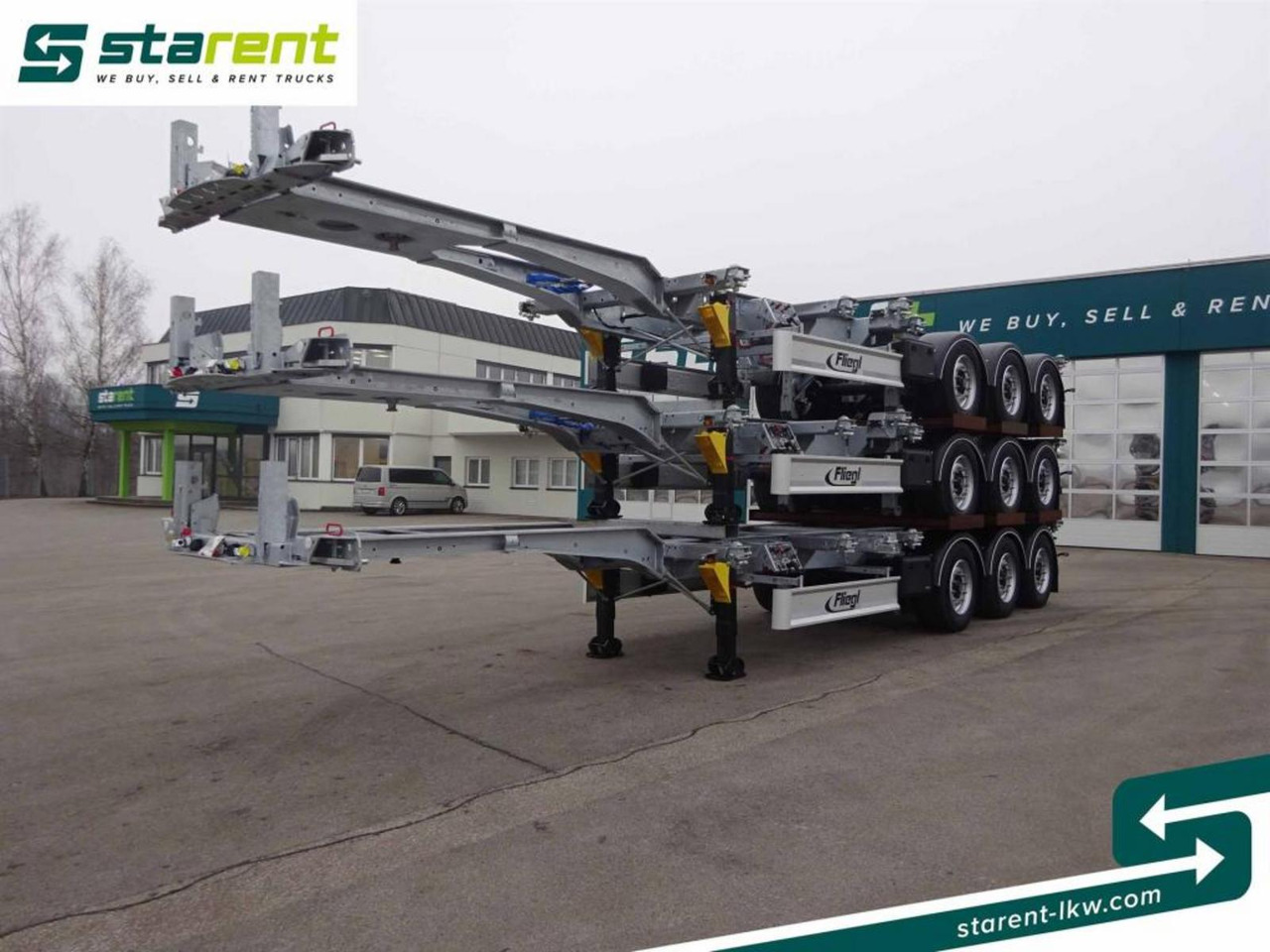 Fliegl Containerchassis ADR 1x20/2x20/1x30/1x40/1x45 - Chassis sættevogn: billede 1 Fliegl Containerchassis ADR 1x20/2x20/1x30/1x40/1x45 - Chassis sættevogn: billede 1