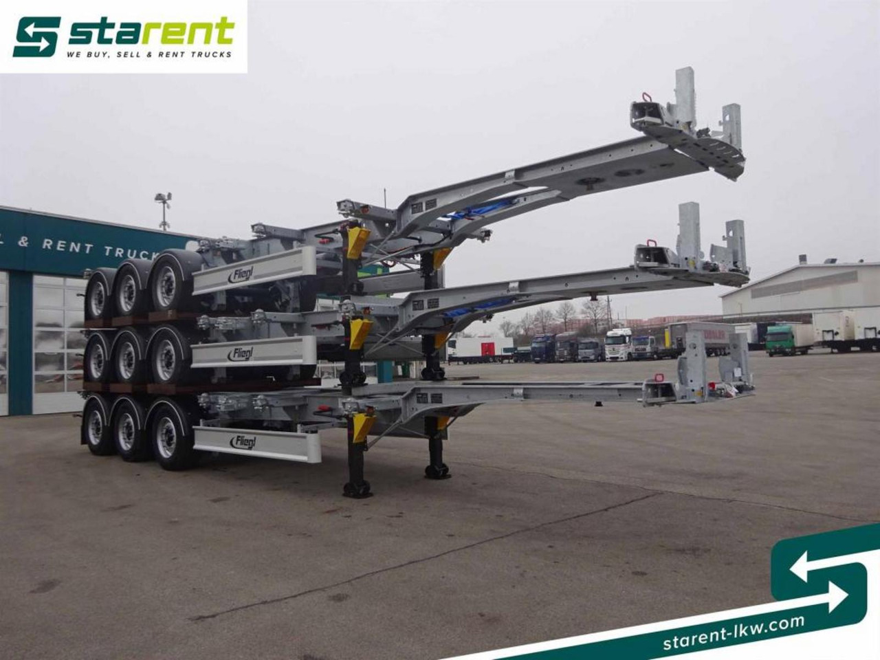 Fliegl Containerchassis ADR 1x20/2x20/1x30/1x40/1x45 - Chassis sættevogn: billede 3 Fliegl Containerchassis ADR 1x20/2x20/1x30/1x40/1x45 - Chassis sættevogn: billede 3