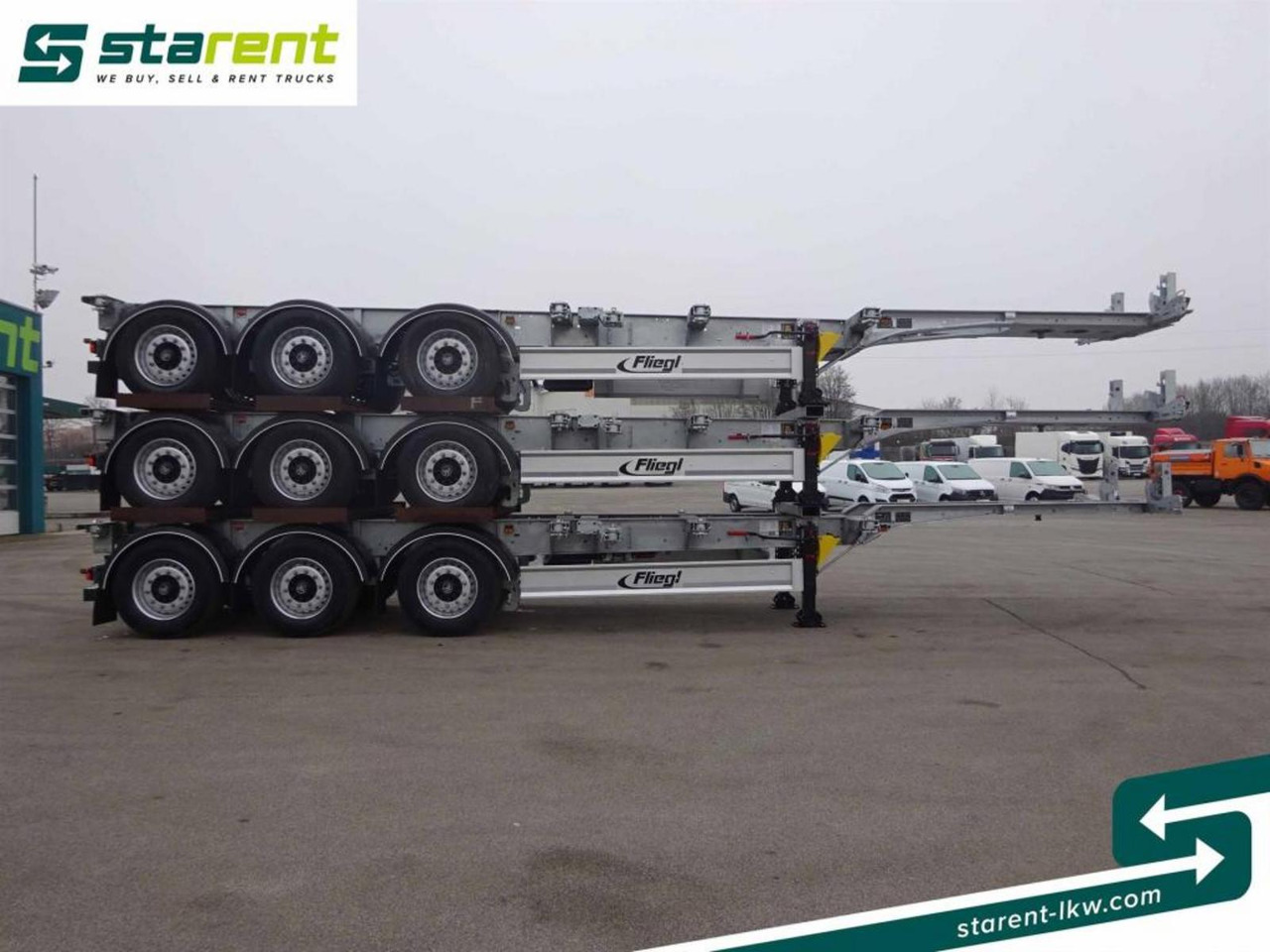 Fliegl Containerchassis ADR 1x20/2x20/1x30/1x40/1x45 - Chassis sættevogn: billede 4 Fliegl Containerchassis ADR 1x20/2x20/1x30/1x40/1x45 - Chassis sættevogn: billede 4