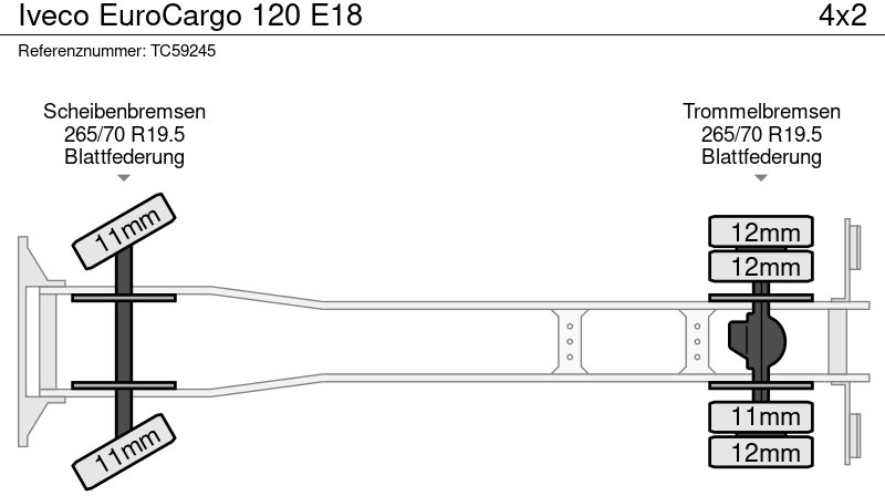 Iveco EuroCargo 120 E18 - Lastbil chassis: billede 4 Iveco EuroCargo 120 E18 - Lastbil chassis: billede 4