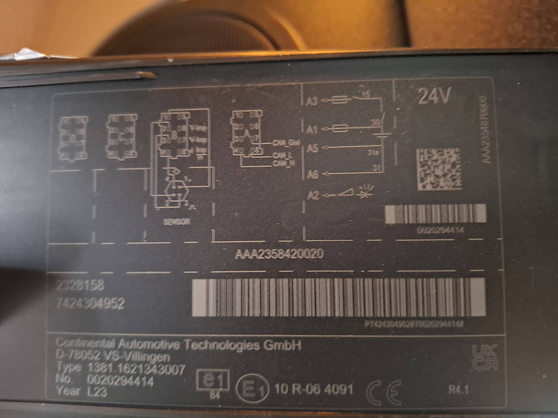 Lastbil chassis DAF XF 480 6X2 FAN WB 390: billede 19 Lastbil chassis DAF XF 480 6X2 FAN WB 390: billede 19
