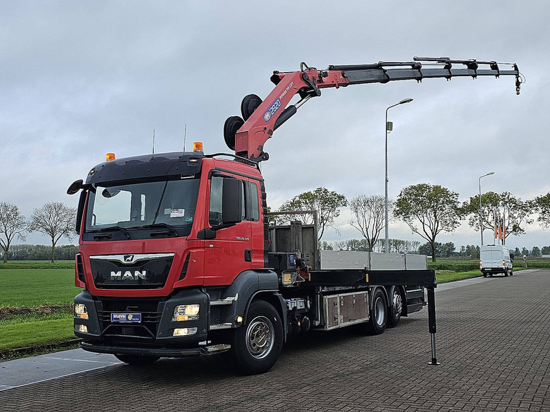 MAN 26.320 TGS 6X2-4 HMF 2820 K6 - Lastbil med lad, Lastbil med kran: billede 2 MAN 26.320 TGS 6X2-4 HMF 2820 K6 - Lastbil med lad, Lastbil med kran: billede 2