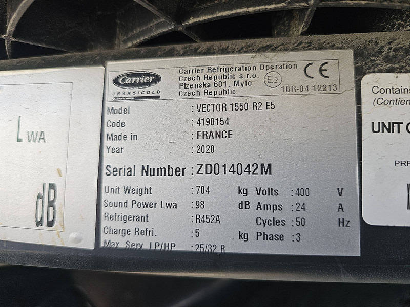 Kølevogn sættevogn Schmitz Cargobull SCB*S3B Carrier1550 D+E,Dopp: billede 11