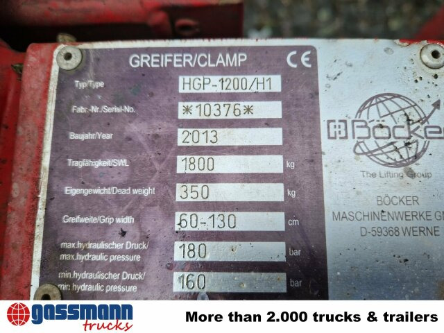 Böcker HGP-1200/h1, Steinstapelzange - Klemme: billede 5 Böcker HGP-1200/h1, Steinstapelzange - Klemme: billede 5