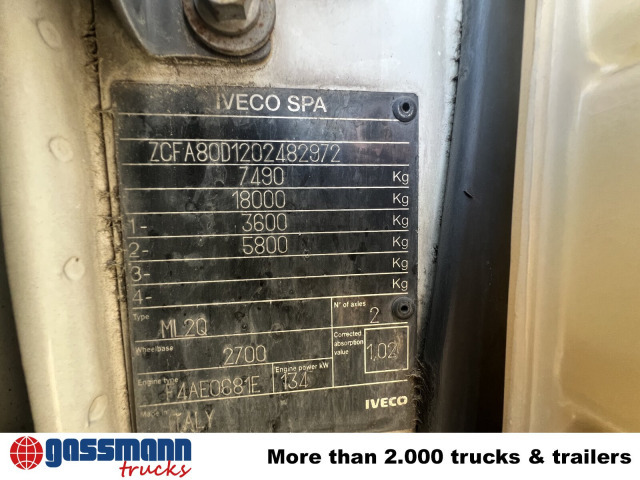 Iveco EuroCargo ML80E18K 4x2 - Tipvogn lastbil: billede 3 Iveco EuroCargo ML80E18K 4x2 - Tipvogn lastbil: billede 3