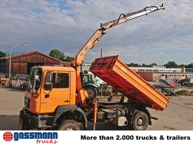 MAN 19.293 4x4 BL mit Kran Meiller MK77RS2 - Tipvogn lastbil, Lastbil med kran: billede 3 MAN 19.293 4x4 BL mit Kran Meiller MK77RS2 - Tipvogn lastbil, Lastbil med kran: billede 3