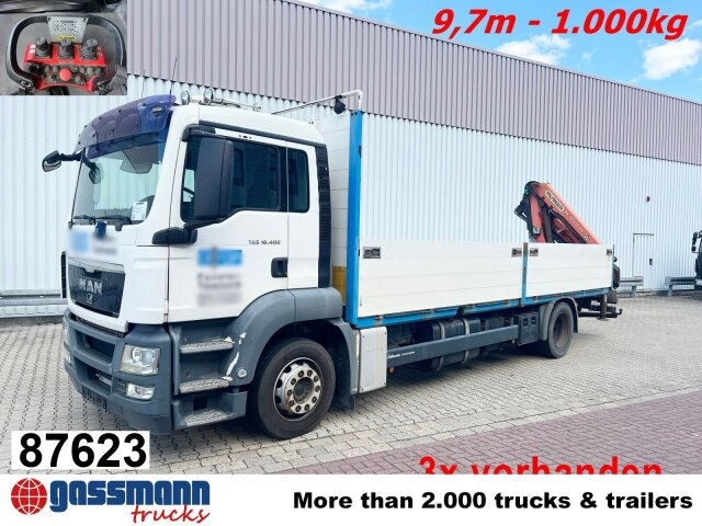 MAN TGS 18.400 4X2 BL, Kran PK 12002-EH B Funk, 2x - Lastbil med lad, Lastbil med kran: billede 1 MAN TGS 18.400 4X2 BL, Kran PK 12002-EH B Funk, 2x - Lastbil med lad, Lastbil med kran: billede 1