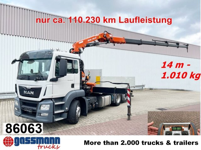 MAN TGS 26.360/400 6x2-4 BL, Lenk-/Lift, Kran Atlas - Lastbil med lad, Lastbil med kran: billede 1 MAN TGS 26.360/400 6x2-4 BL, Lenk-/Lift, Kran Atlas - Lastbil med lad, Lastbil med kran: billede 1