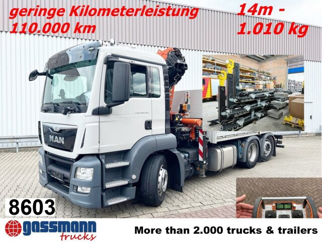 MAN TGS 26.360/400 6x2-4 BL, Lenk-/Lift, Kran Atlas - Lastbil kroghejs, Lastbil med kran: billede 1 MAN TGS 26.360/400 6x2-4 BL, Lenk-/Lift, Kran Atlas - Lastbil kroghejs, Lastbil med kran: billede 1