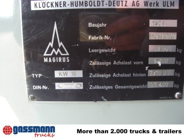 Magirus Deutz Magirus Uranus 250D 22 KW16 - Brandbil, Lastbil med kran: billede 4 Magirus Deutz Magirus Uranus 250D 22 KW16 - Brandbil, Lastbil med kran: billede 4