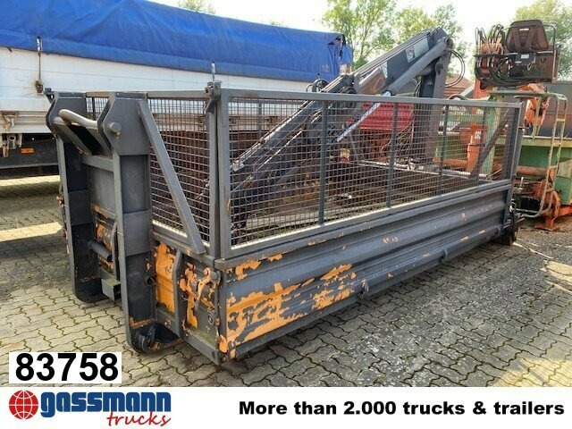 Meiller Abrollcontainer mit Kran Hiab 071 AW B3, ca. - Maxi container: billede 1 Meiller Abrollcontainer mit Kran Hiab 071 AW B3, ca. - Maxi container: billede 1