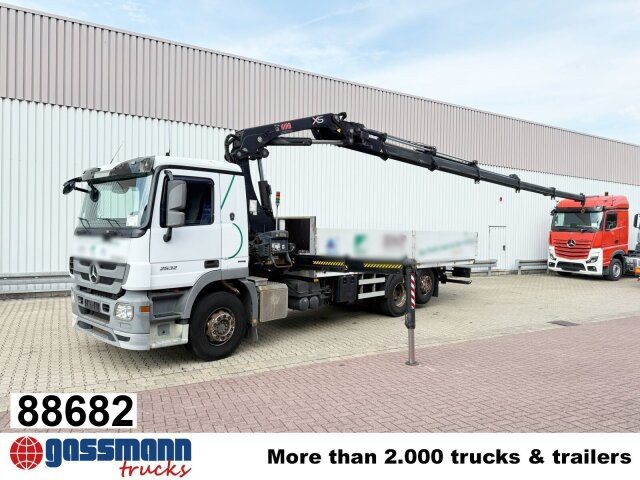 Mercedes-Benz Actros 2532 L 6x2, Liftachse, Kran Hiab 244EP-5 - Lastbil med lad, Lastbil med kran: billede 1 Mercedes-Benz Actros 2532 L 6x2, Liftachse, Kran Hiab 244EP-5 - Lastbil med lad, Lastbil med kran: billede 1