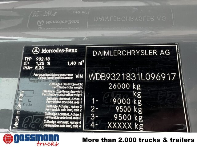Mercedes-Benz Actros 3346 AK 6x6 - Lastbil chassis: billede 3 Mercedes-Benz Actros 3346 AK 6x6 - Lastbil chassis: billede 3