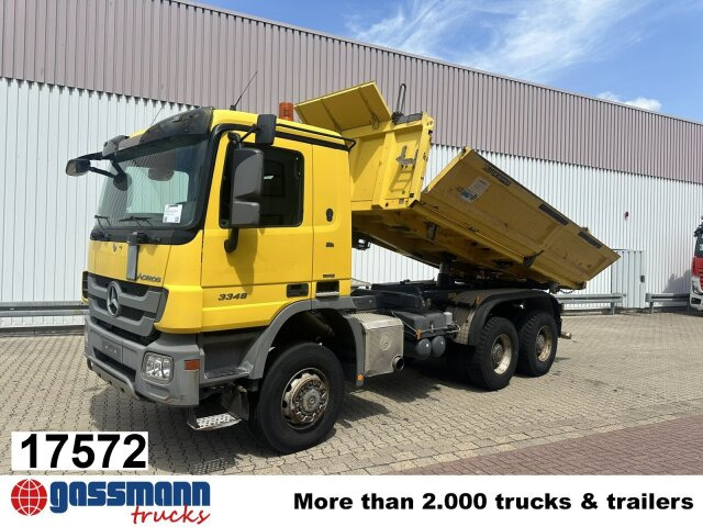 Mercedes-Benz Actros 3348 AK 6x6, Bordmatik links - Tipvogn lastbil: billede 1 Mercedes-Benz Actros 3348 AK 6x6, Bordmatik links - Tipvogn lastbil: billede 1