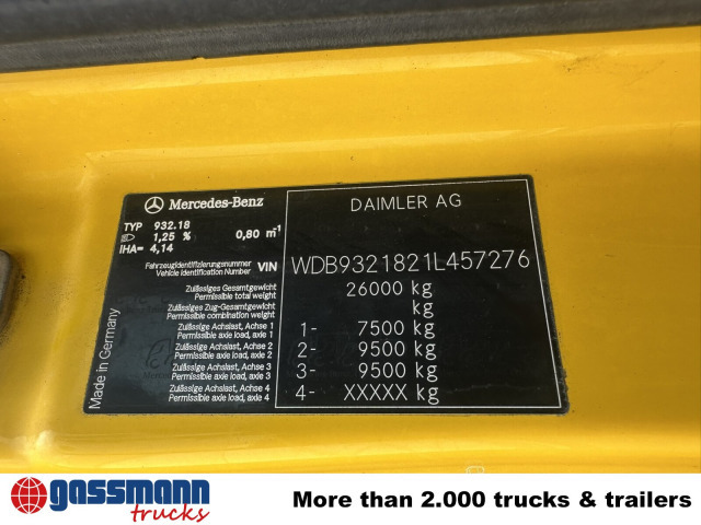 Lastbil chassis Mercedes-Benz Actros 3348 AK 6x6: billede 12