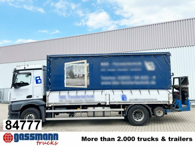 Mercedes-Benz Antos 1840 L 4x2, Aufnahme für Mitnahmestapler - Lastbil med lad: billede 1 Mercedes-Benz Antos 1840 L 4x2, Aufnahme für Mitnahmestapler - Lastbil med lad: billede 1