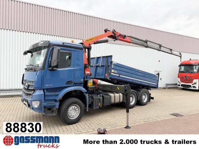 Mercedes-Benz Arocs 2640 LK 6x4, Alu-Bordwände, Kran - Tipvogn lastbil, Lastbil med kran: billede 1 Mercedes-Benz Arocs 2640 LK 6x4, Alu-Bordwände, Kran - Tipvogn lastbil, Lastbil med kran: billede 1