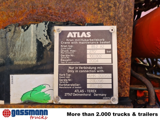 Mercedes-Benz Atego 1823 AK 4x4 mit Kran Atlas 85.2, Funk, - Tipvogn lastbil, Lastbil med kran: billede 5 Mercedes-Benz Atego 1823 AK 4x4 mit Kran Atlas 85.2, Funk, - Tipvogn lastbil, Lastbil med kran: billede 5