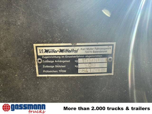Müller-Mitteltal KA-TA-R 10.5, Rampenschacht - Tipvogn påhængsvogn: billede 2 Müller-Mitteltal KA-TA-R 10.5, Rampenschacht - Tipvogn påhængsvogn: billede 2