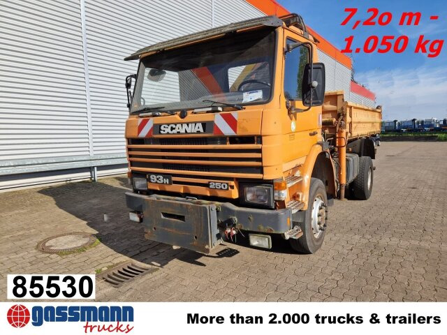 Scania 93H 250 4x4 mit Kran Palfinger PK8000, - Tipvogn lastbil, Lastbil med kran: billede 1 Scania 93H 250 4x4 mit Kran Palfinger PK8000, - Tipvogn lastbil, Lastbil med kran: billede 1
